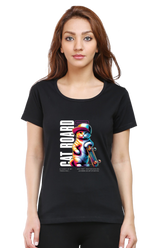 Cat Board – Women’s Round Neck T-Shirt