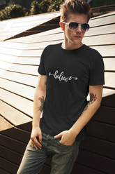 Believe – Men’s Round Neck T-Shirt