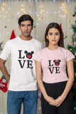 Love Mickey" & "Love Minnie" Couple T-Shirts