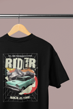 Rider back in time - Unisex Oversized T-Shirt