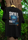 Skull fire - Unisex Oversized T-Shirt