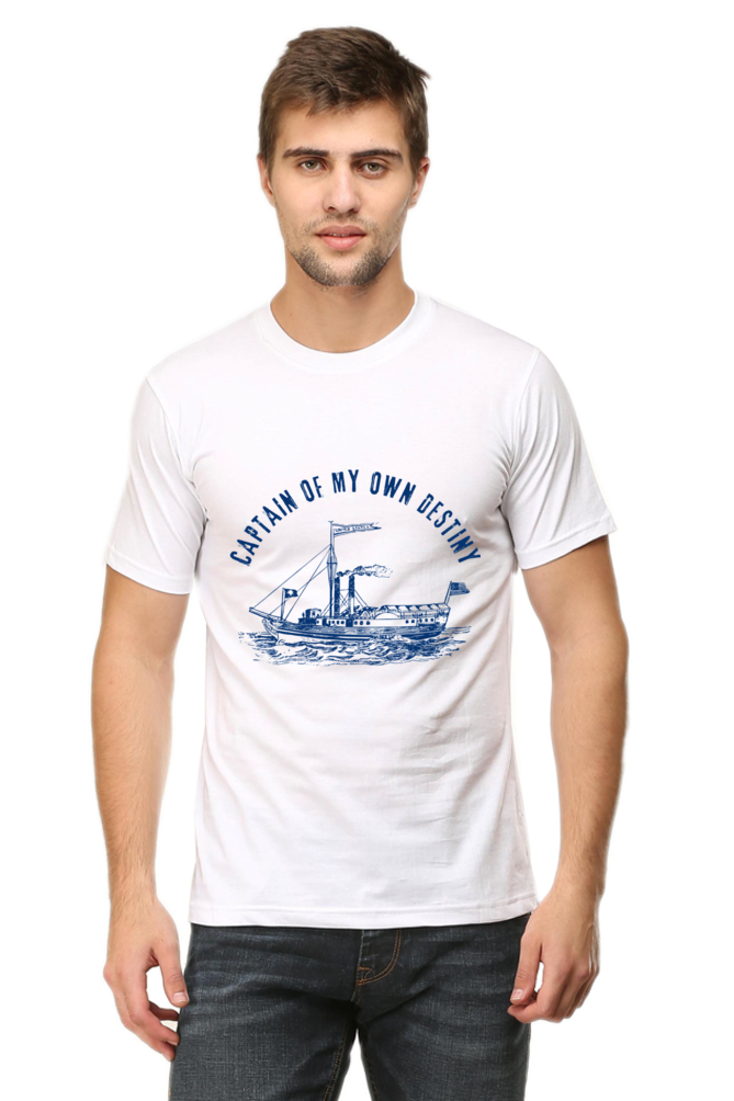 Captain of My Own Destiny – Men’s Round Neck T-Shirt