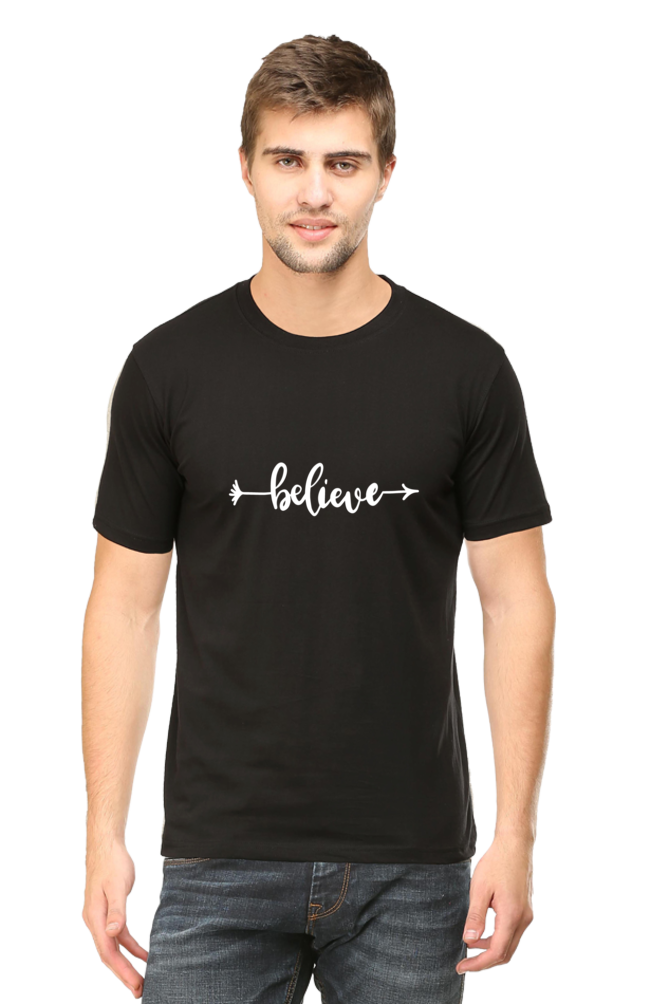 Believe – Men’s Round Neck T-Shirt