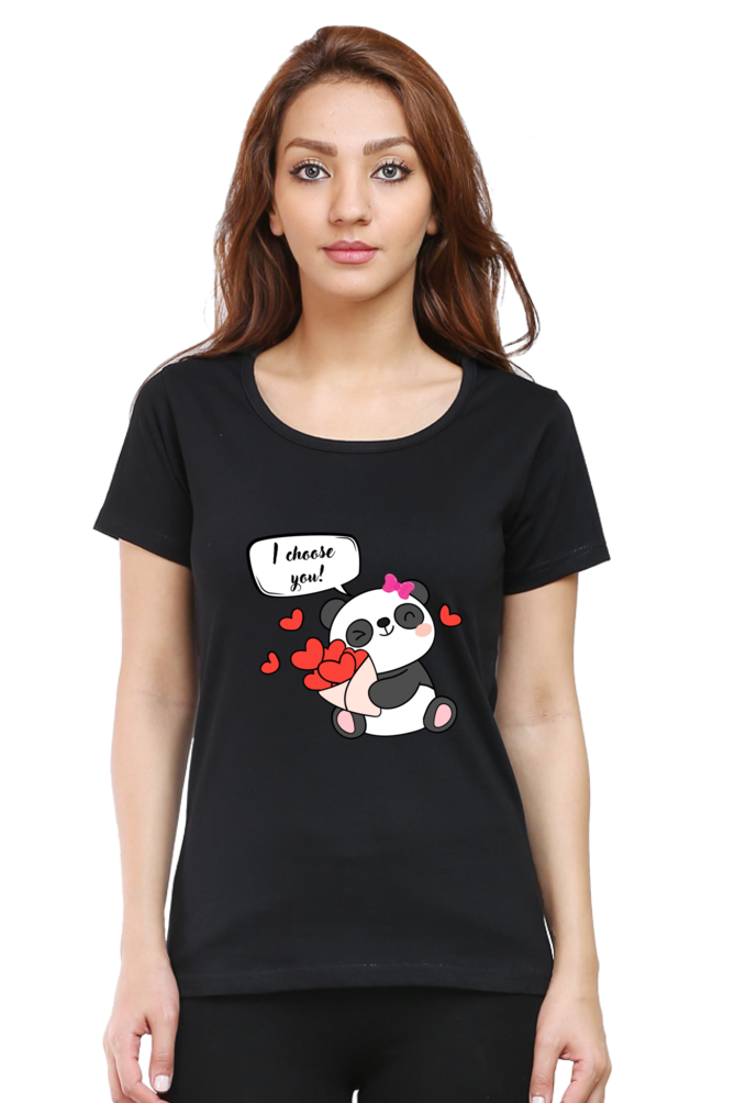 Panda Be My Valentine?" & "I Choose You" Couple T-Shirts