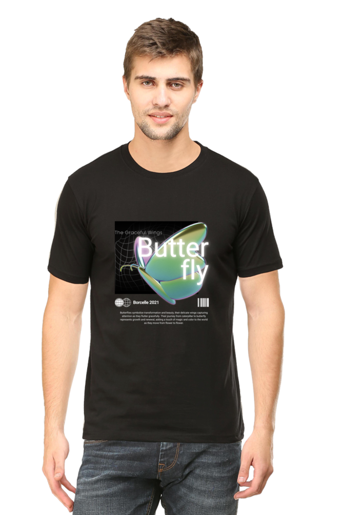 Butterfly – Men’s Round Neck T-Shirt