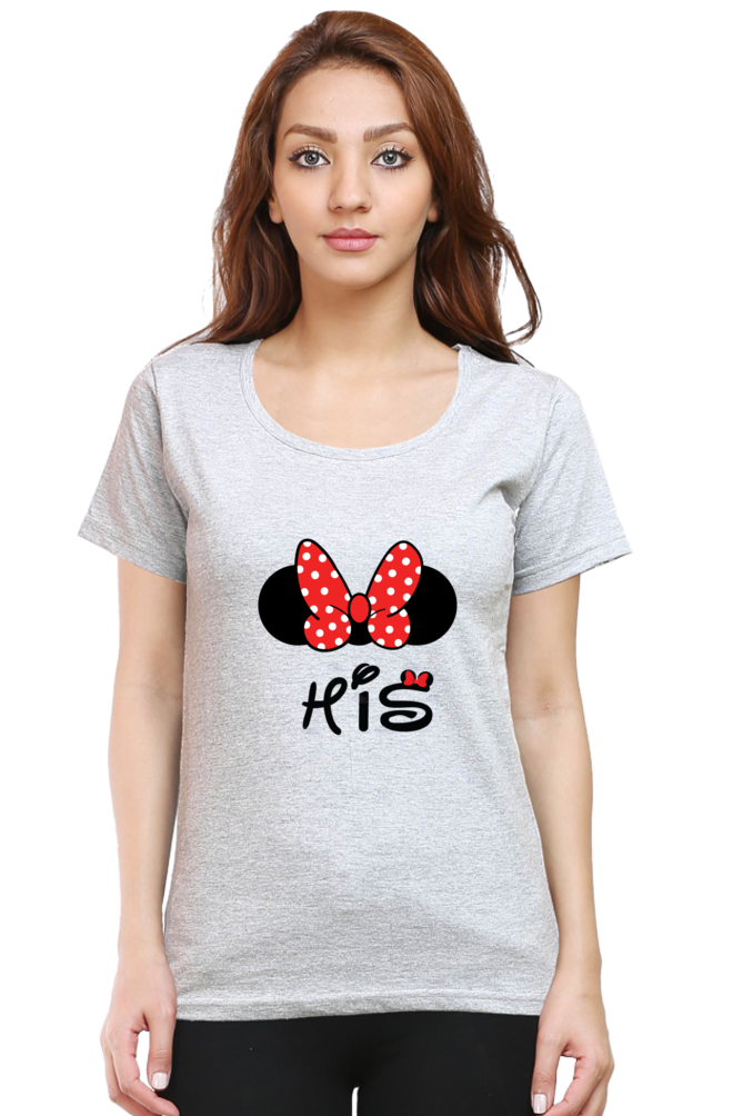 Mickey Her’s" & "Minnie His" Couple T-Shirts