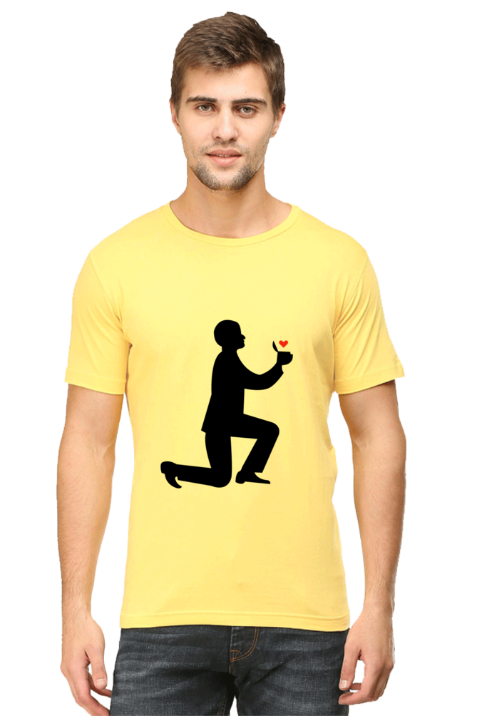 Love Proposal Boy" & "Love Proposal Girl" Couple T-Shirts