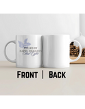 Fueled by Happy Thoughts & Coffee – Premium Ceramic Coffee Mug