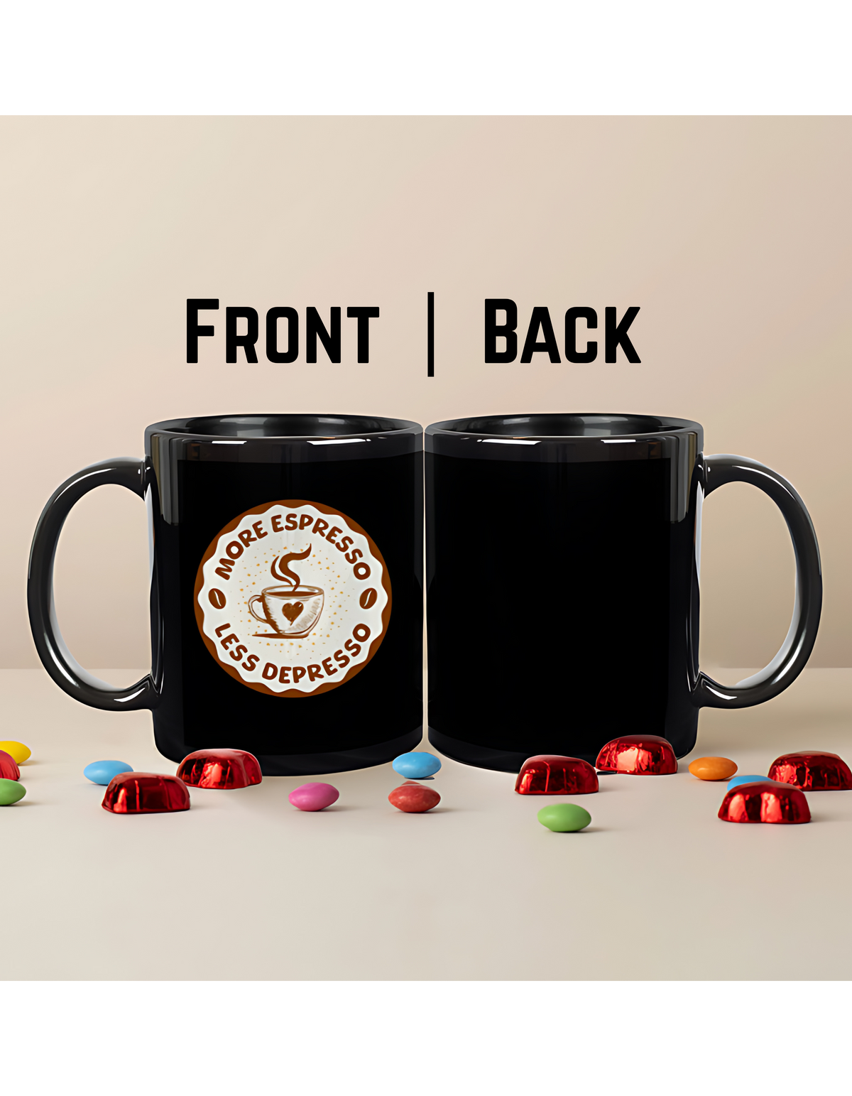 More Espresso, Less Depresso – Premium Ceramic Coffee Mug