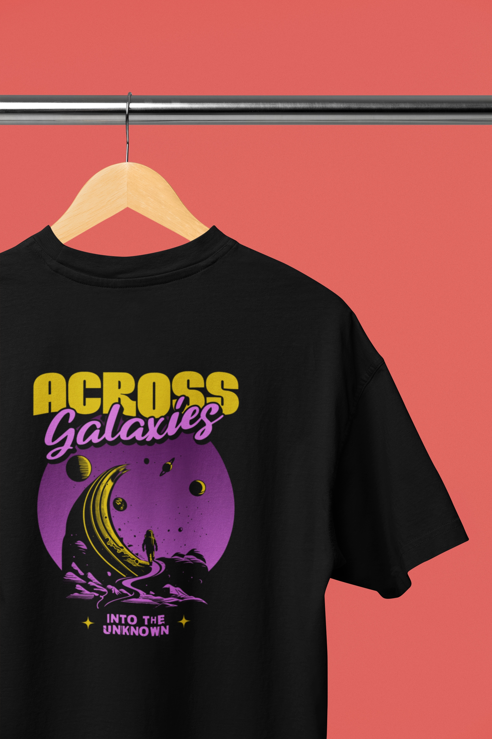 Across Planets - Unisex Oversized T-Shirt