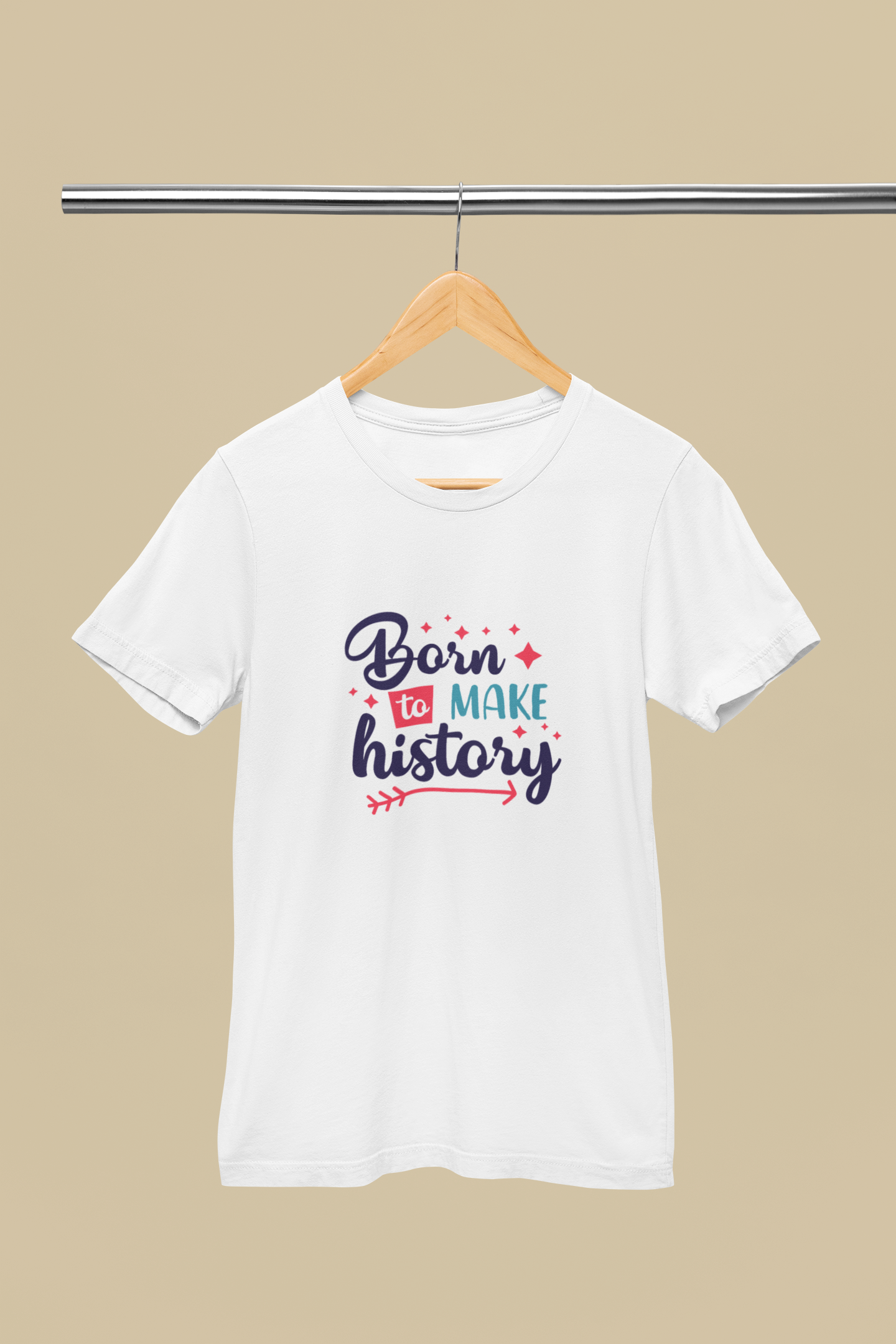 Born to Make History – Women’s Round Neck T-Shirt
