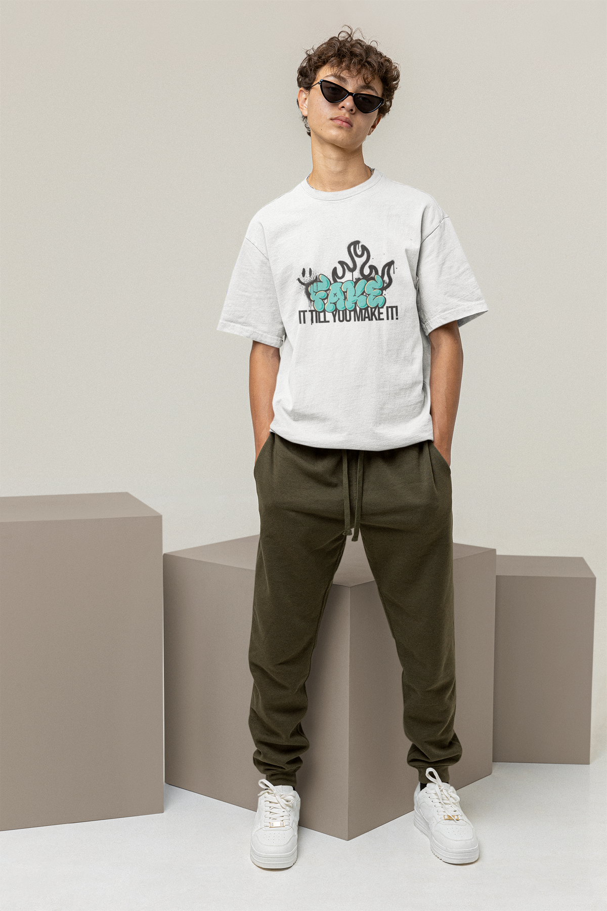 Fake it till you make it | Unisex Oversized Classic T-Shirt
