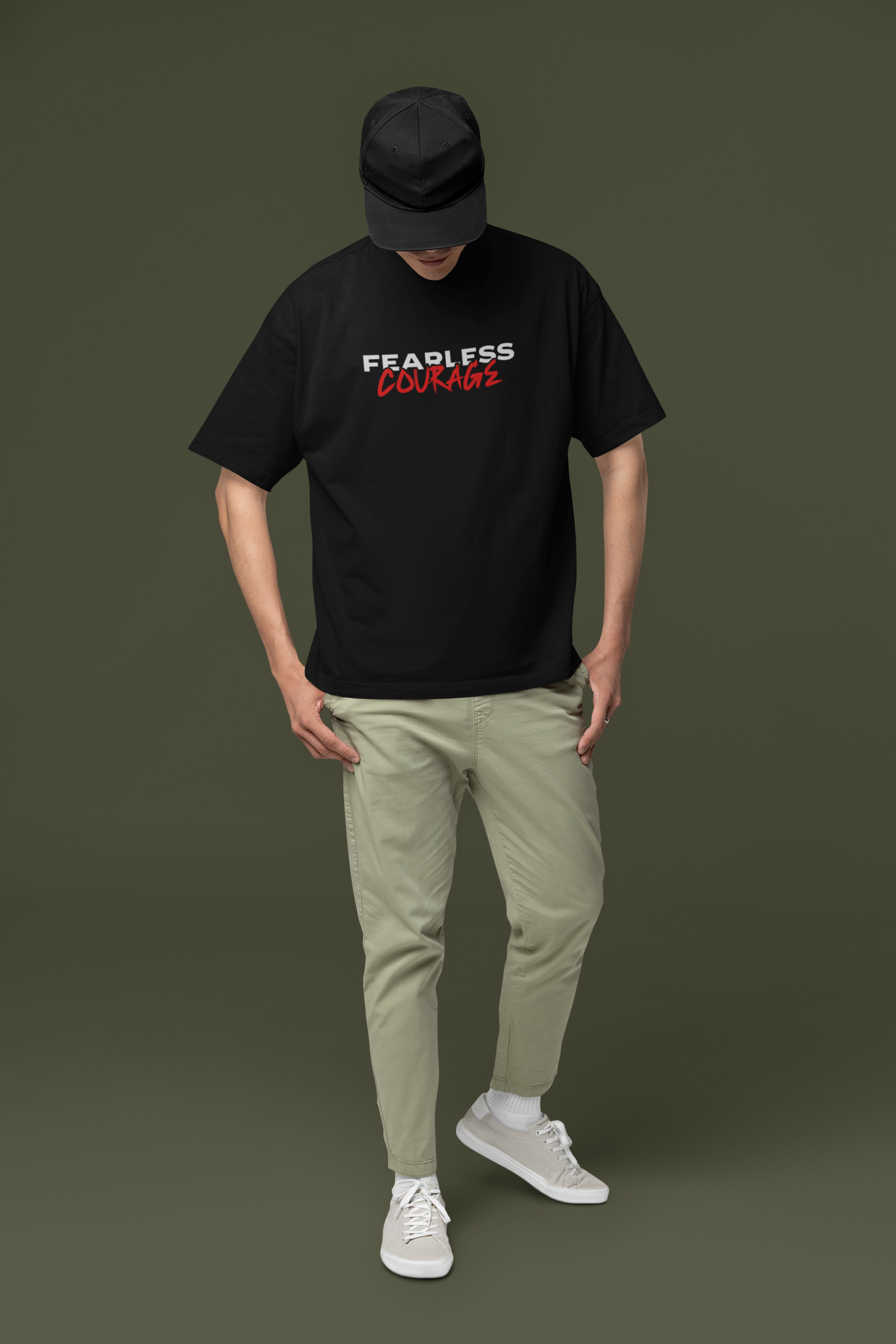 Fearless Courage - Unisex Oversized T-Shirt