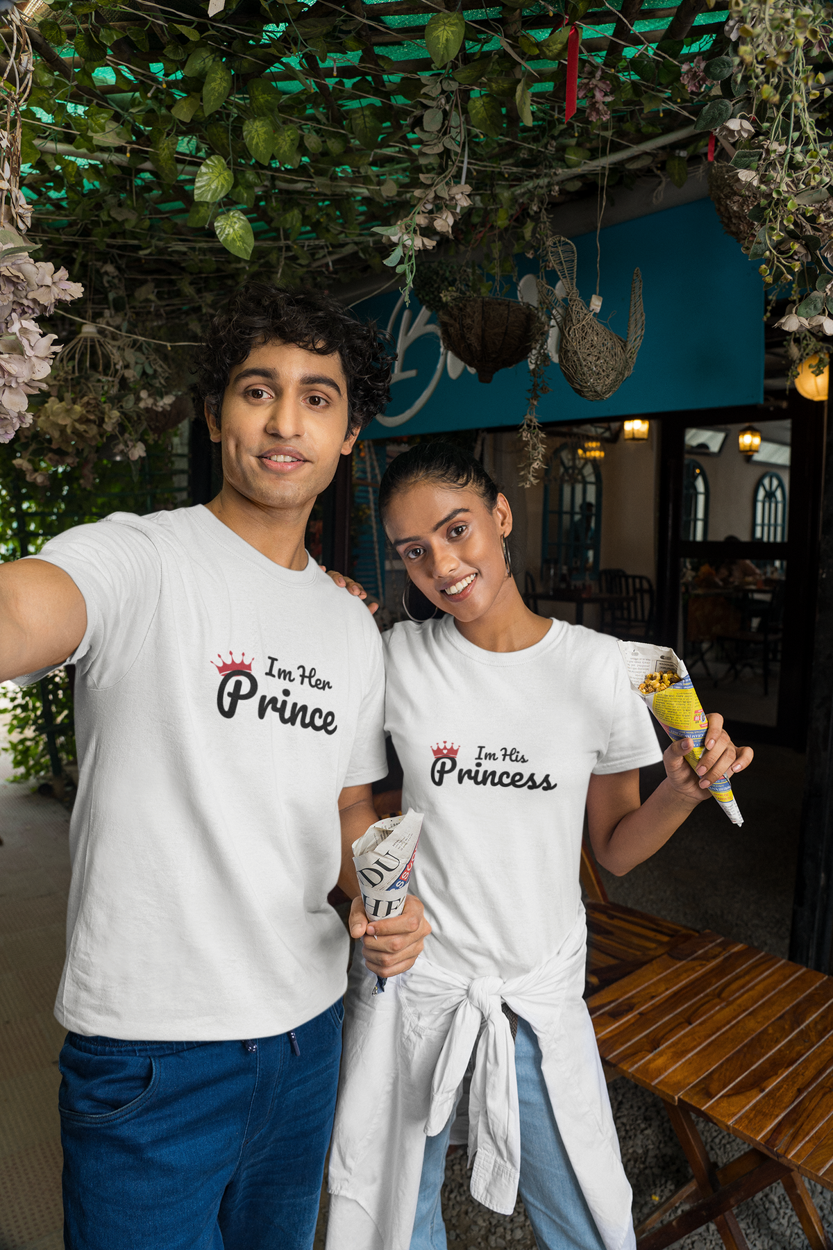 I’m Her Prince & I’m His Princess Couple T-Shirts – Your Fairytale Love Awaits!