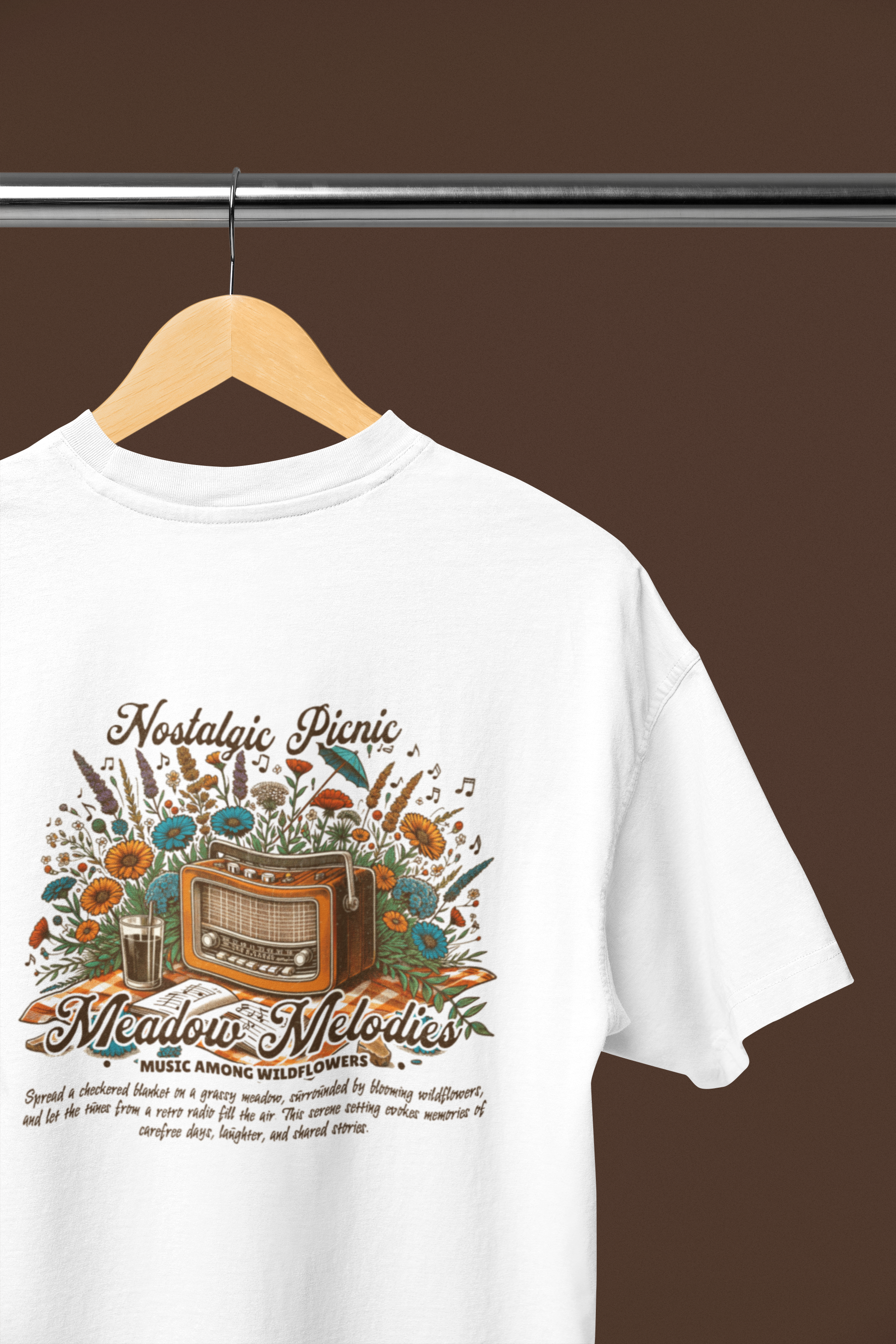 Nostalgic Picnic - Unisex Oversized T-Shirt