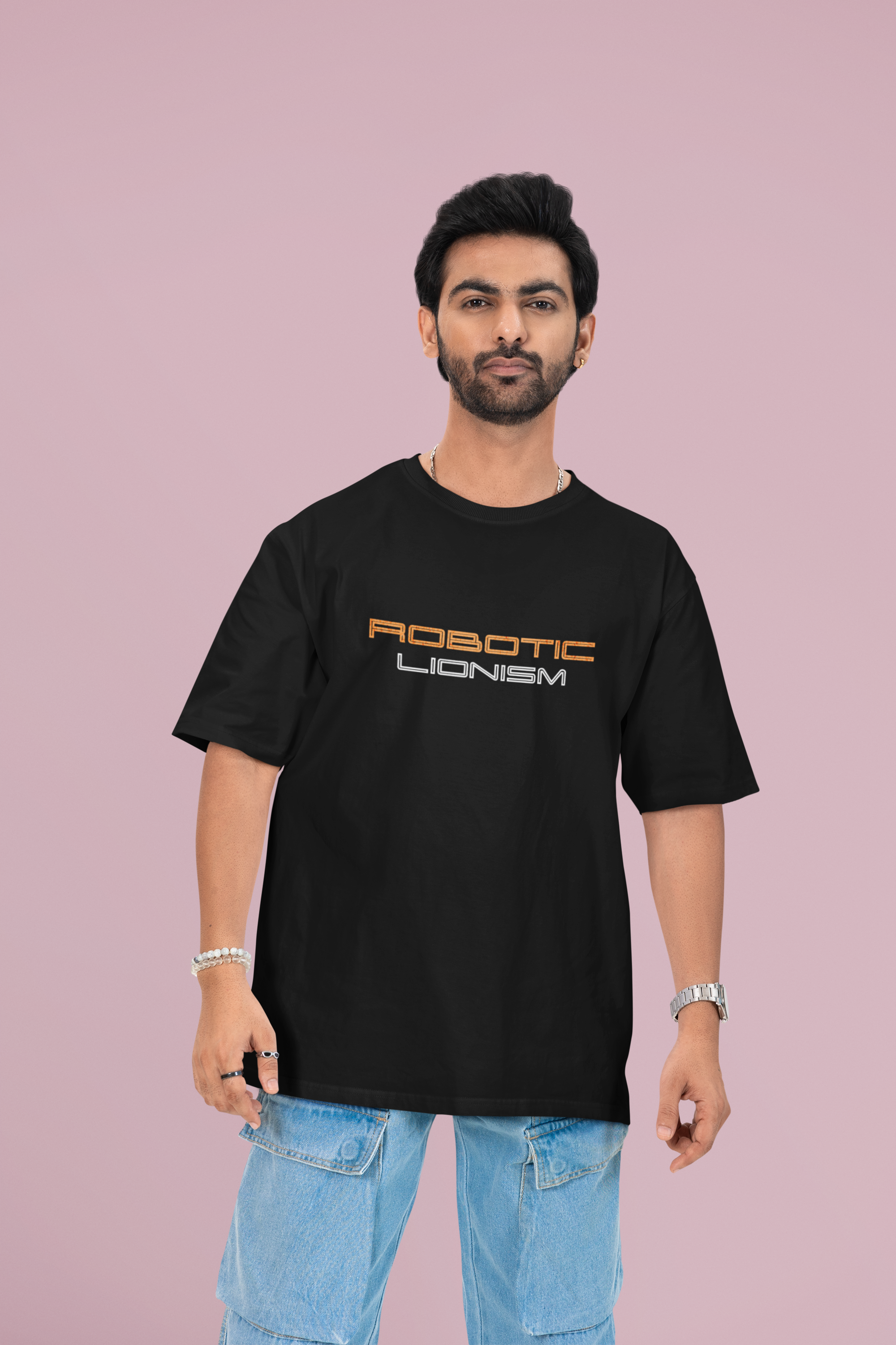 Robotic Lionism - Unisex Oversized T-Shirt