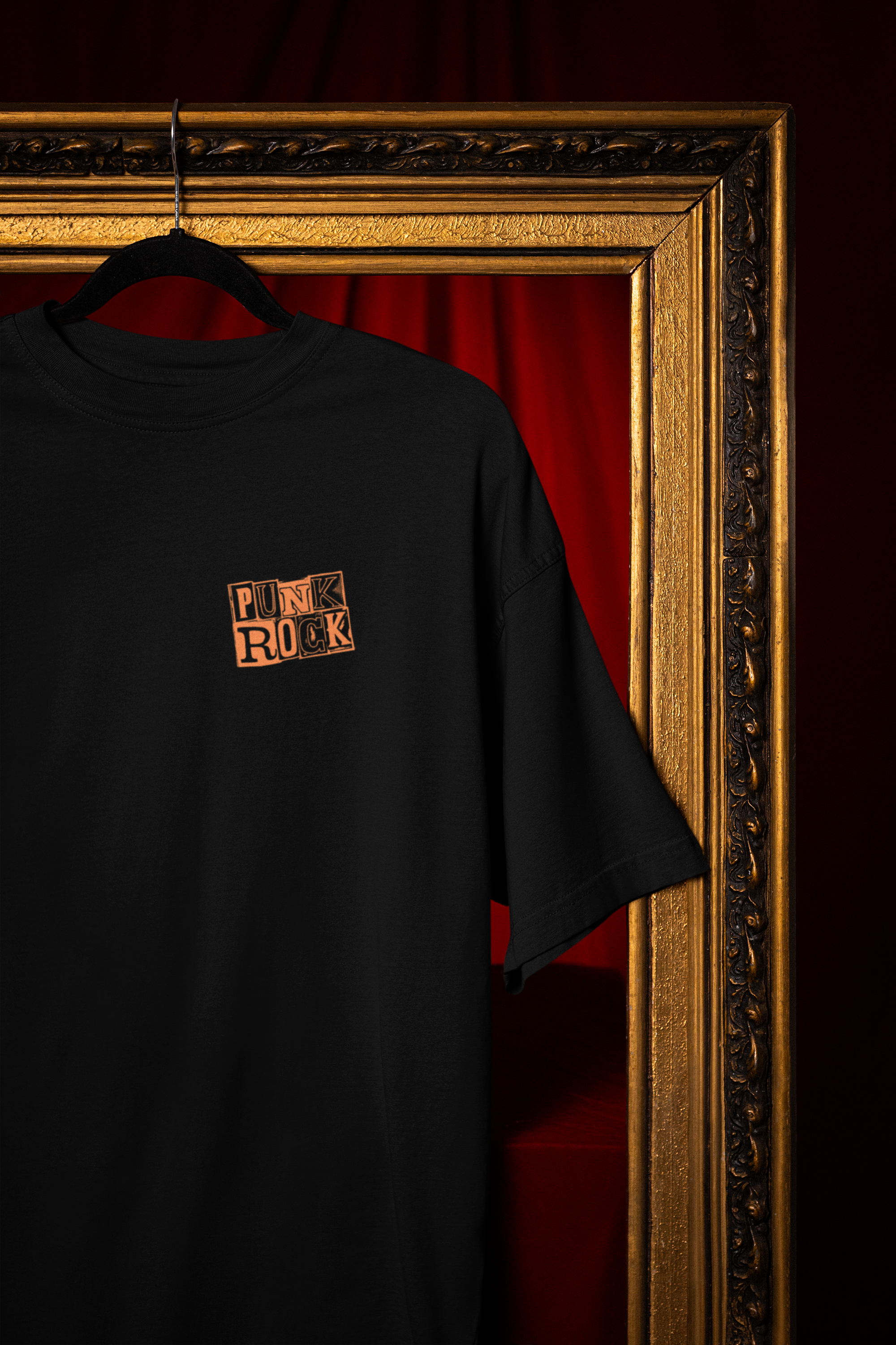 Skull punk rock - Unisex Oversized T-Shirt