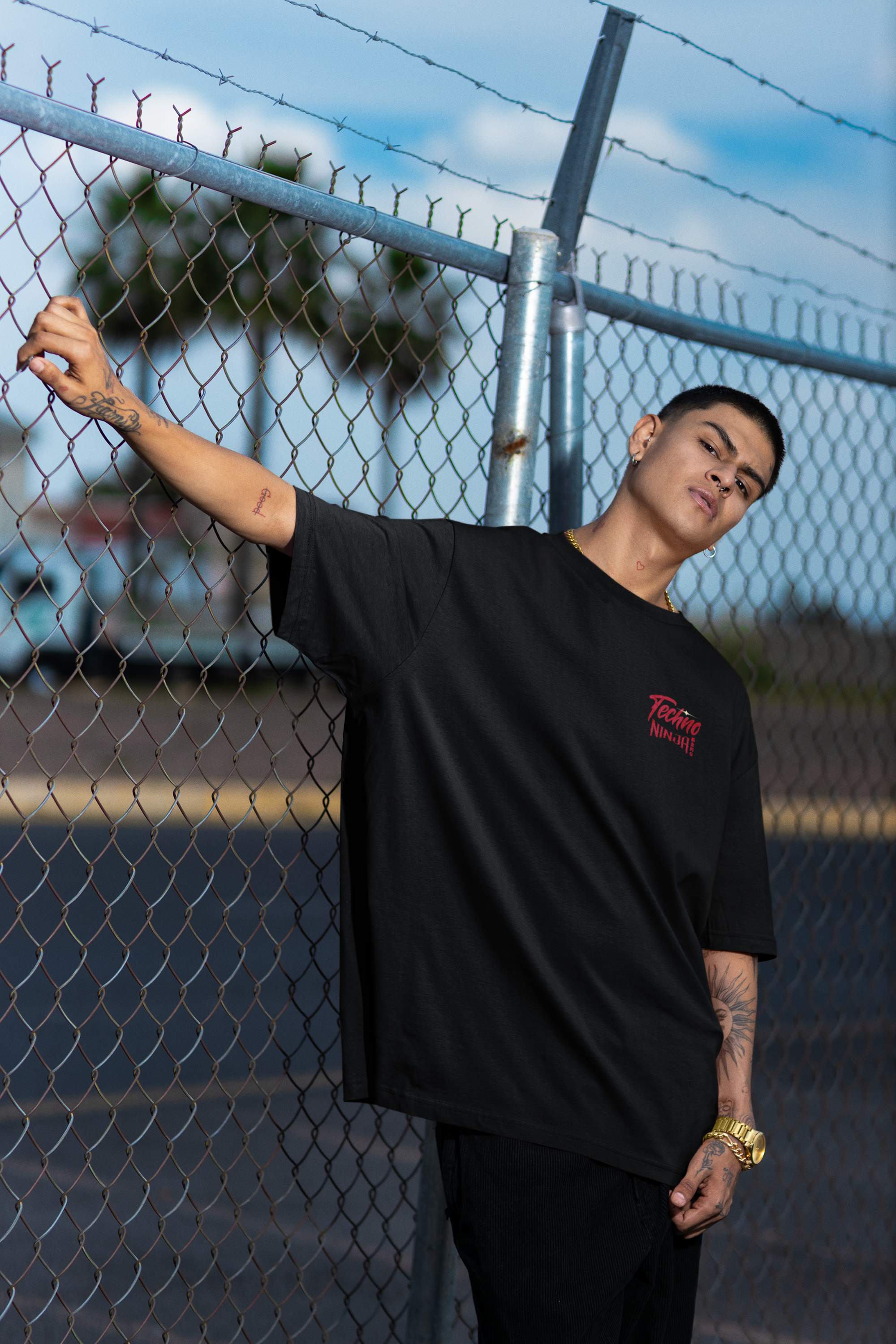 Techno ninja - Unisex Oversized T-Shirt
